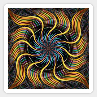 Sunshine Circle Dot Twist Sticker